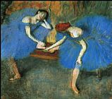 Famous Blue Paintings - Two Dancers in Blue
